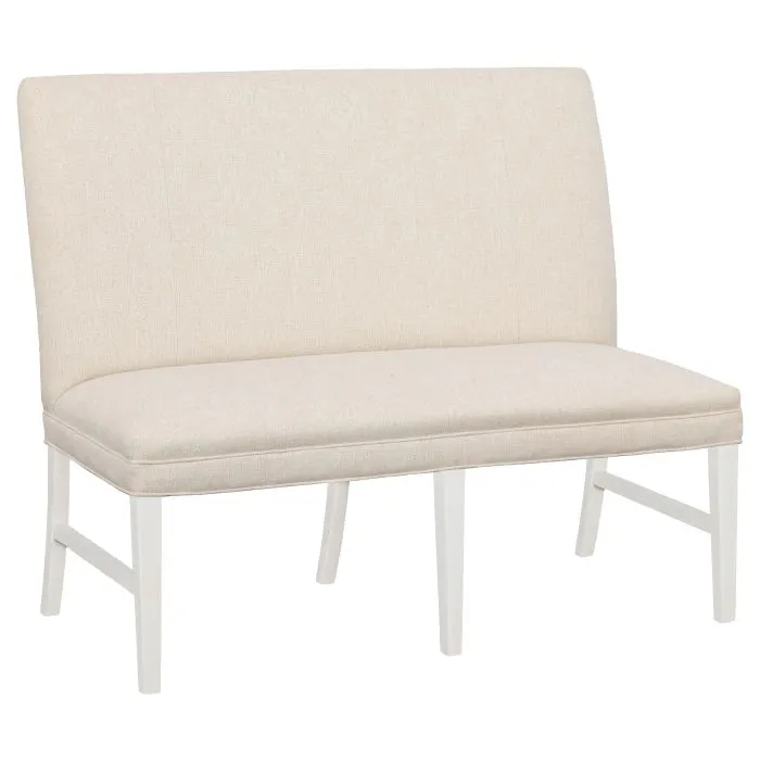 Fairfield Furniture 1270-48-L Straight Back Armless Banquette 48″, with Legs in Linen Finish