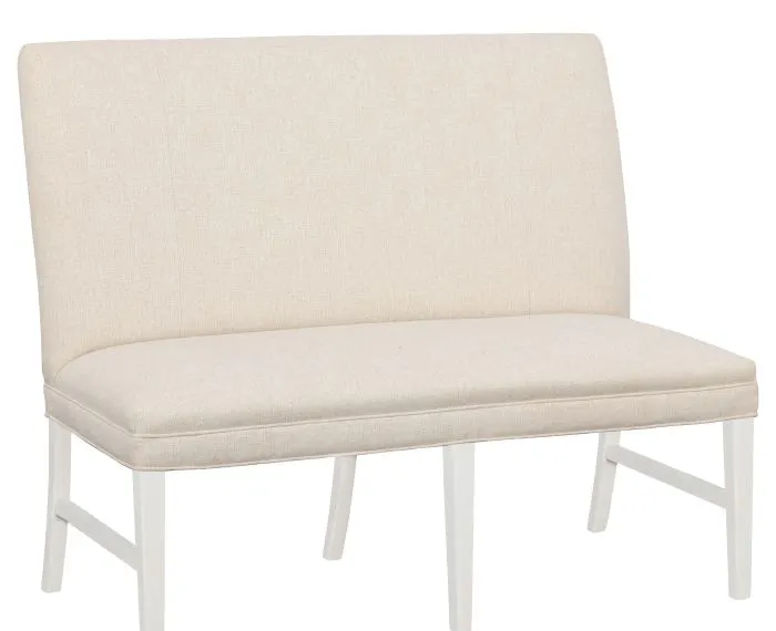 Fairfield Furniture 1270-48-L Straight Back Armless Banquette 48", with Legs in Linen Finish Fairfield Furniture 1270-48-L Straight Back Armless Banquette 48", with Legs in Linen Finish