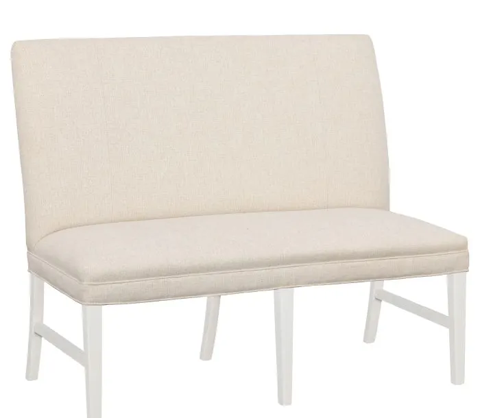 Fairfield Furniture 1270-48-L Straight Back Armless Banquette 48", with Legs in Linen Finish Fairfield Furniture 1270-48-L Straight Back Armless Banquette 48", with Legs in Linen Finish
