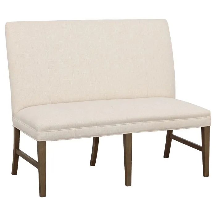 Fairfield Furniture 1270-48-M Straight Back Armless Banquette 48″, with Legs in Mica Finish