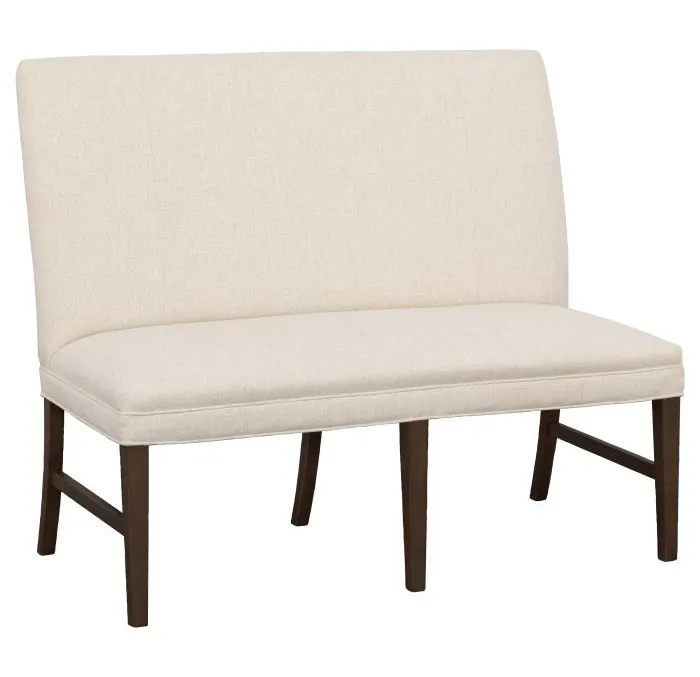 Fairfield Furniture 1270-48-T Straight Back Armless Banquette 48", with Legs in Tobacco Finish Fairfield Furniture 1270-48-T Straight Back Armless Banquette 48", with Legs in Tobacco Finish