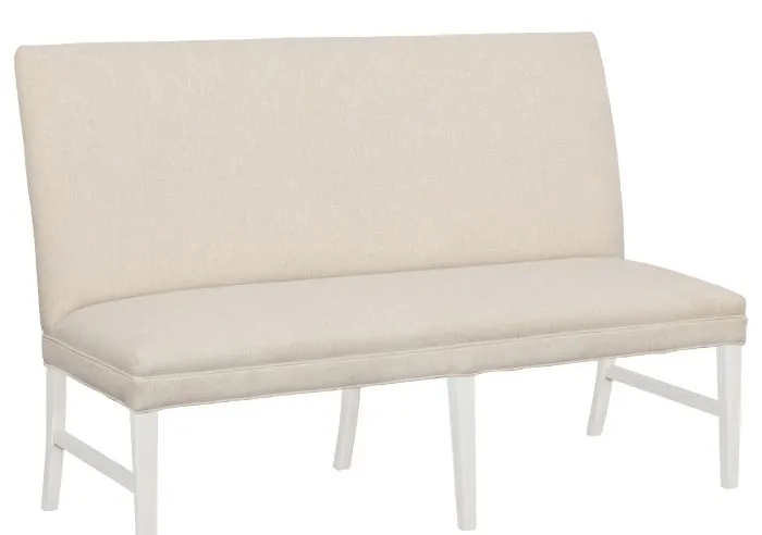 Fairfield Furniture 1270-60-L Straight Back Armless Banquette 60" with Legs in Linen Finish Fairfield Furniture 1270-60-L Straight Back Armless Banquette 60" with Legs in Linen Finish