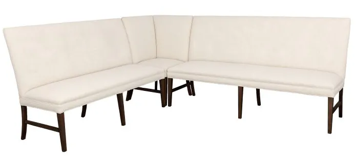 Fairfield Furniture 1270-72-T Straight Back Armless Banquette 72", with Legs in Tobacco Finish Fairfield Furniture 1270-72-T Straight Back Armless Banquette 72", with Legs in Tobacco Finish
