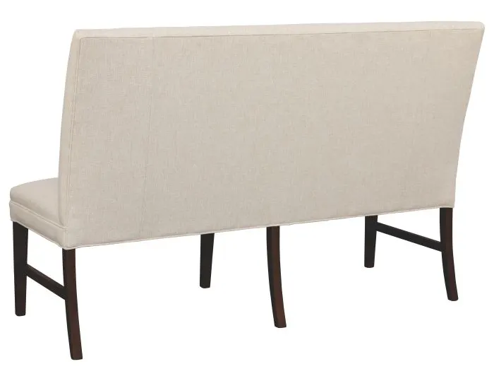 Fairfield Furniture 1270-60-T Straight Back Armless Banquette 60", with Legs in Tobacco Finish Fairfield Furniture 1270-60-T Straight Back Armless Banquette 60", with Legs in Tobacco Finish