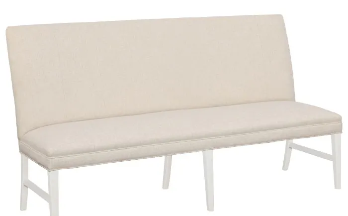 Fairfield Furniture 1270-72-L Straight Back Armless Banquette 72", with Legs in Linen Finish Fairfield Furniture 1270-72-L Straight Back Armless Banquette 72", with Legs in Linen Finish