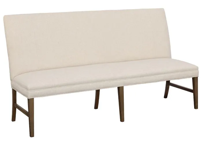 Fairfield Furniture 1270-72-M Straight Back Armless Banquette 72", with Legs in Mica Finish Fairfield Furniture 1270-72-M Straight Back Armless Banquette 72", with Legs in Mica Finish