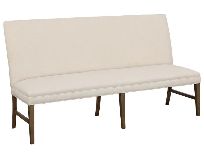 Fairfield Furniture 1270-72-M Straight Back Armless Banquette 72", with Legs in Mica Finish Fairfield Furniture 1270-72-M Straight Back Armless Banquette 72", with Legs in Mica Finish