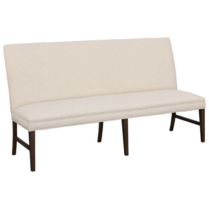 Fairfield Furniture 1270-72-T Straight Back Armless Banquette 72″, with Legs in Tobacco Finish