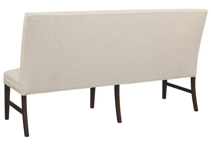 Fairfield Furniture 1270-72-T Straight Back Armless Banquette 72", with Legs in Tobacco Finish Fairfield Furniture 1270-72-T Straight Back Armless Banquette 72", with Legs in Tobacco Finish