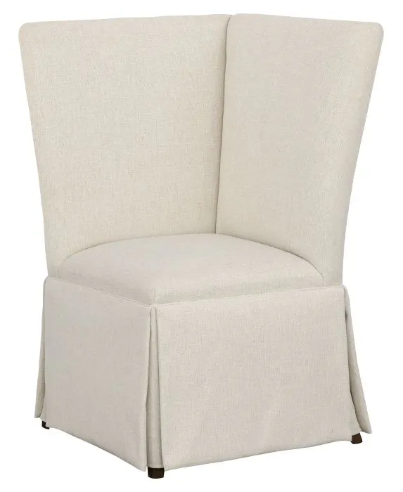 Fairfield Furniture 1271-29-T Straight Back Skirted Corner Chair Banquette, with Legs in Tobacco Finish Fairfield Furniture 1271-29-T Straight Back Skirted Corner Chair Banquette, with Legs in Tobacco Finish