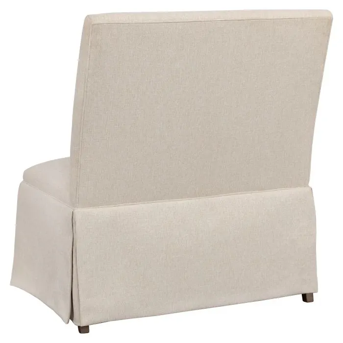 Fairfield Furniture 1271-36-T Straight Back Skirted Armless Banquette 36", with Legs in Tobacco Finish Fairfield Furniture 1271-36-T Straight Back Skirted Armless Banquette 36", with Legs in Tobacco Finish