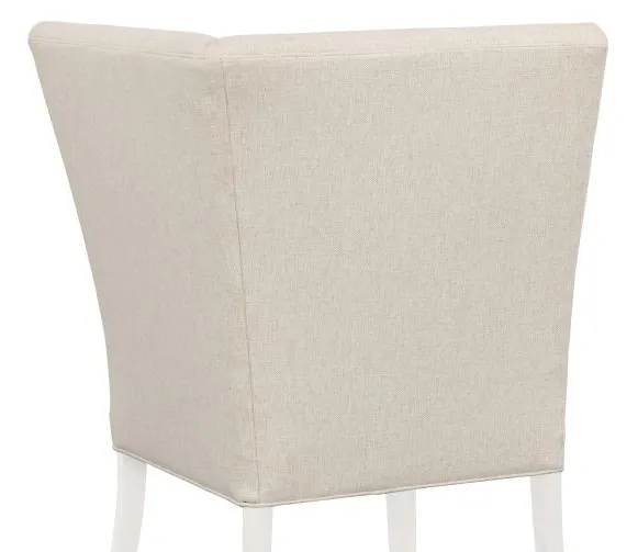 Fairfield Furniture 1272-29-L Straight Back Corner Chair Banquette, with Legs in Linen Finish with buttons Fairfield Furniture 1272-29-L Straight Back Corner Chair Banquette, with Legs in Linen Finish with buttons