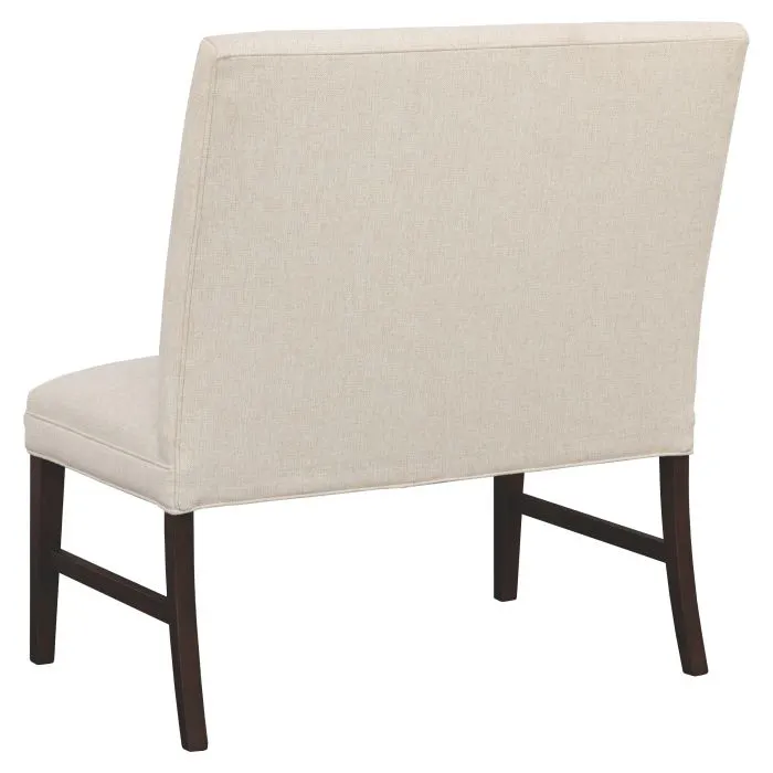 Fairfield Furniture 1272-36-T Straight Back Armless Banquette 36", with Legs in Tobacco Finish with buttons Fairfield Furniture 1272-36-T Straight Back Armless Banquette 36", with Legs in Tobacco Finish with buttons