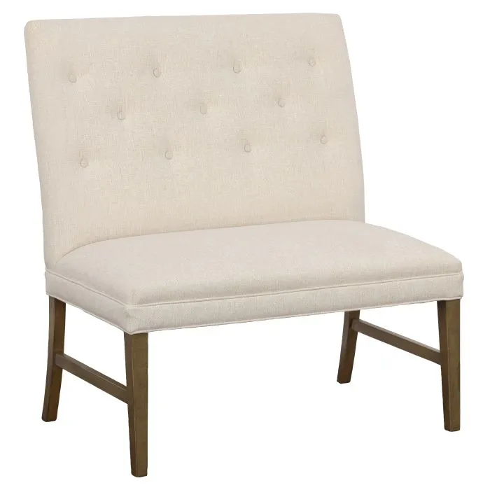 Fairfield Furniture 1272-36 Straight Back Armless Banquette 36″, with Legs, Finish Choices with buttons