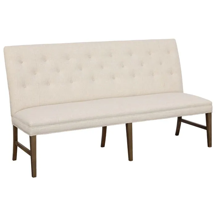 Fairfield Furniture 1272-72 Straight Back Armless Banquette 72″, with Legs, Finish Choices with buttons