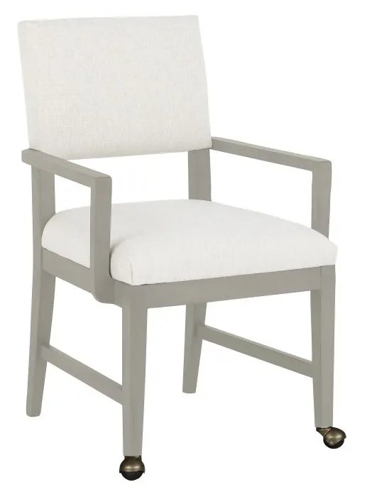 Fairfield Furniture 1304-A2-S Conroy Arm Chair, with Two front casters, Sheer Dove Finish Fairfield Furniture 1304-A2-S Conroy Arm Chair, with Two front casters, Sheer Dove Finish