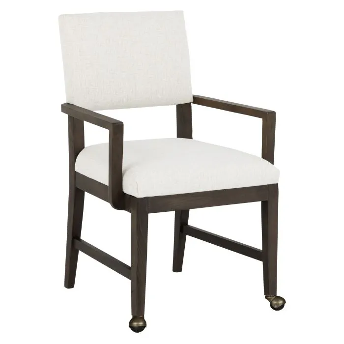 Fairfield Furniture 1304-A2-T Conroy Arm Chair, with Two front casters, Tobacco Finish
