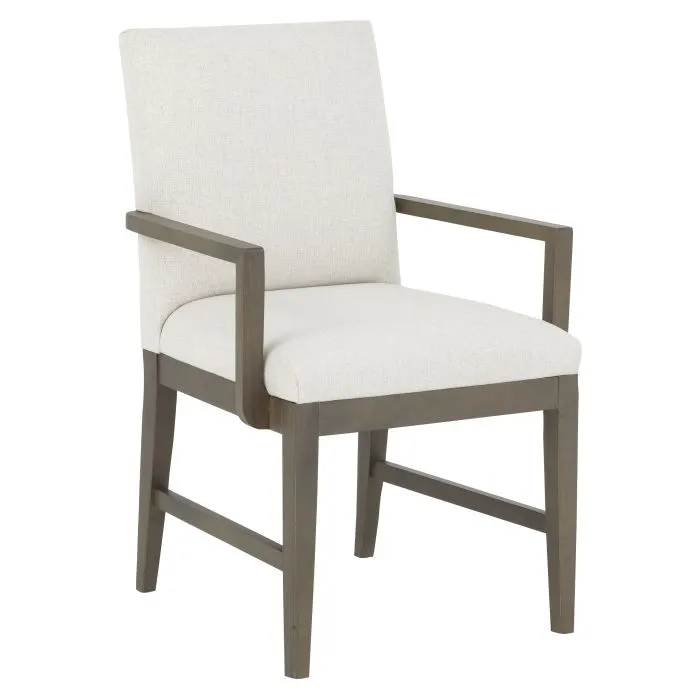 Fairfield Furniture L-1305-04-M Bennett Arm Chair, Leather, Mica Finish