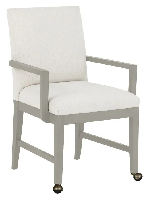 Fairfield Furniture 1305-A2-S Bennett Arm Chair, with Two front casters, Sheer Dove Finish Fairfield Furniture 1305-A2-S Bennett Arm Chair, with Two front casters, Sheer Dove Finish