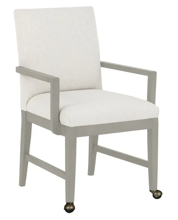 Fairfield Furniture 1305-A2-S Bennett Arm Chair, with Two front casters, Sheer Dove Finish Fairfield Furniture 1305-A2-S Bennett Arm Chair, with Two front casters, Sheer Dove Finish