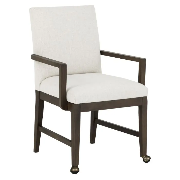 Fairfield Furniture 1305-A2-T Bennett Arm Chair, with Two front casters, Tobacco Finish