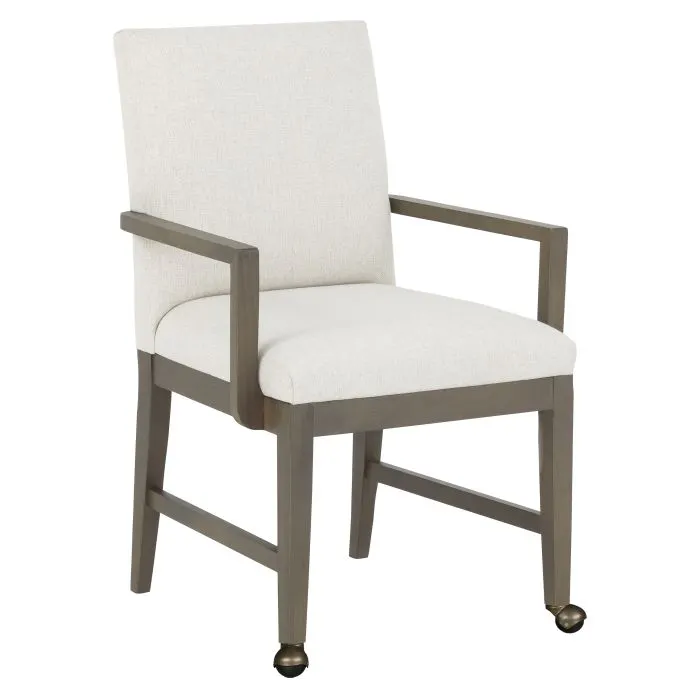 Fairfield Furniture 1305-A2 Bennett Arm Chair, with Two front casters, Finish Choices