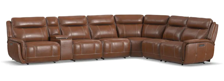 Flexsteel Furniture 1341-SECTPH Swift Power Reclining Sectional with Power Headrests and Lumbar Flexsteel Furniture 1341-SECTPH Swift Power Reclining Sectional with Power Headrests and Lumbar