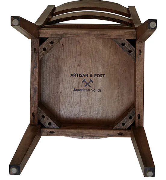 Artisan and Post 150-010 Crafted Cherry Ladderback Side Chair Dark Cherry Finish Artisan and Post 150-010 Crafted Cherry Ladderback Side Chair Dark Cherry Finish