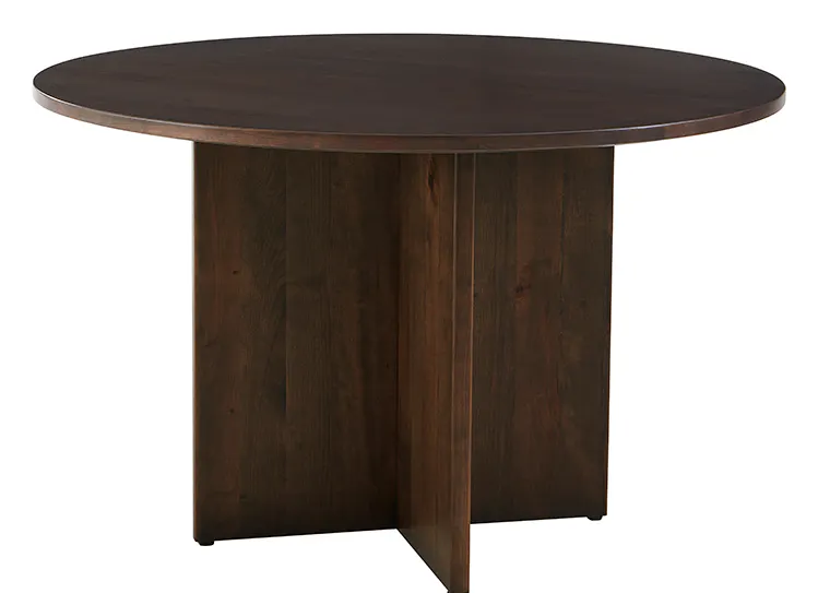 Artisan and Post 150-048-148 Crafted Cherry 48 Inch Round Table with Wood Base Dark Cherry Finish Artisan and Post 150-048-148 Crafted Cherry 48 Inch Round Table with Wood Base Dark Cherry Finish