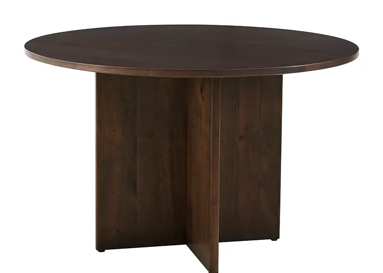 Artisan and Post 150-048-148 Crafted Cherry 48 Inch Round Table with Wood Base Dark Cherry Finish Artisan and Post 150-048-148 Crafted Cherry 48 Inch Round Table with Wood Base Dark Cherry Finish