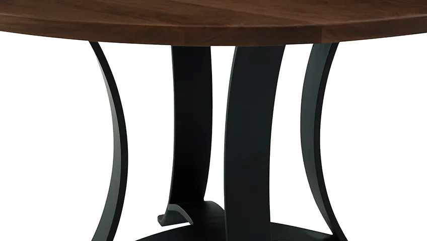 Artisan and Post 150-048-200 Crafted Cherry 48 Inch Round Table with Metal Base Dark Cherry Finish Artisan and Post 150-048-200 Crafted Cherry 48 Inch Round Table with Metal Base Dark Cherry Finish
