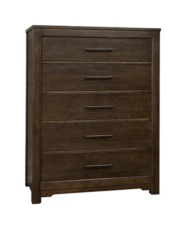 Artisan and Post 150-115 Crafted Cherry 5 Drawer Chest Dark Cherry Finish Artisan and Post 150-115 Crafted Cherry 5 Drawer Chest Dark Cherry Finish