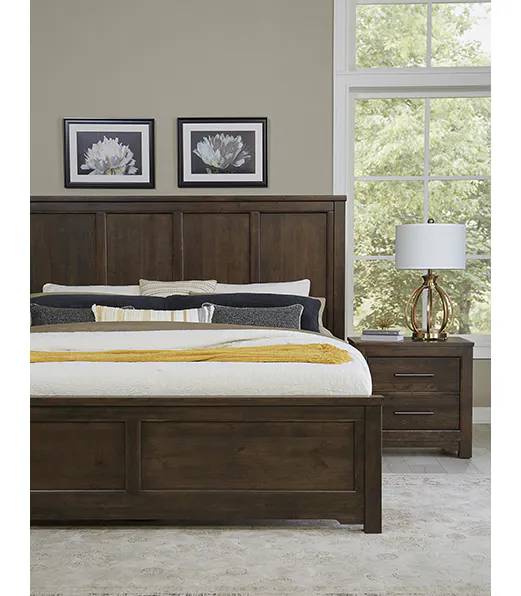 Artisan and Post 150-227 Crafted Cherry 2 Drawer Nightstand Dark Cherry Finish Artisan and Post 150-227 Crafted Cherry 2 Drawer Nightstand Dark Cherry Finish