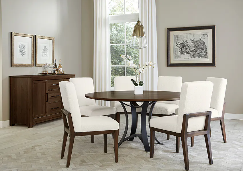 Artisan and Post 150-030A Crafted Cherry Upholstered Side Chair Dark Cherry Finish Artisan and Post 150-030A Crafted Cherry Upholstered Side Chair Dark Cherry Finish