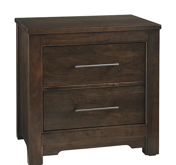 Artisan and Post 150-227 Crafted Cherry 2 Drawer Nightstand Dark Cherry Finish Artisan and Post 150-227 Crafted Cherry 2 Drawer Nightstand Dark Cherry Finish