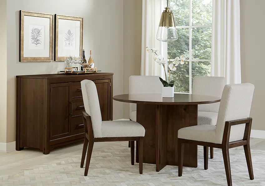 Artisan and Post 150-030B Crafted Cherry Upholstered Side Chair Dark Cherry Finish Artisan and Post 150-030B Crafted Cherry Upholstered Side Chair Dark Cherry Finish