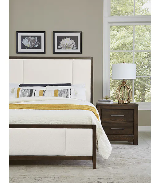 Artisan and Post 150-227 Crafted Cherry 2 Drawer Nightstand Dark Cherry Finish Artisan and Post 150-227 Crafted Cherry 2 Drawer Nightstand Dark Cherry Finish