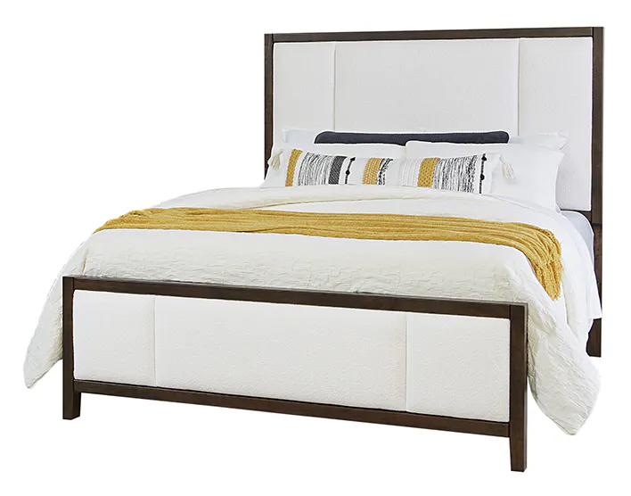 Artisan and Post 150-661-166-933-MS2 Crafted Cherry Erin's King Upholstered Bed Dark Cherry Finish Artisan and Post 150-661-166-933-MS2 Crafted Cherry Erin's King Upholstered Bed Dark Cherry Finish