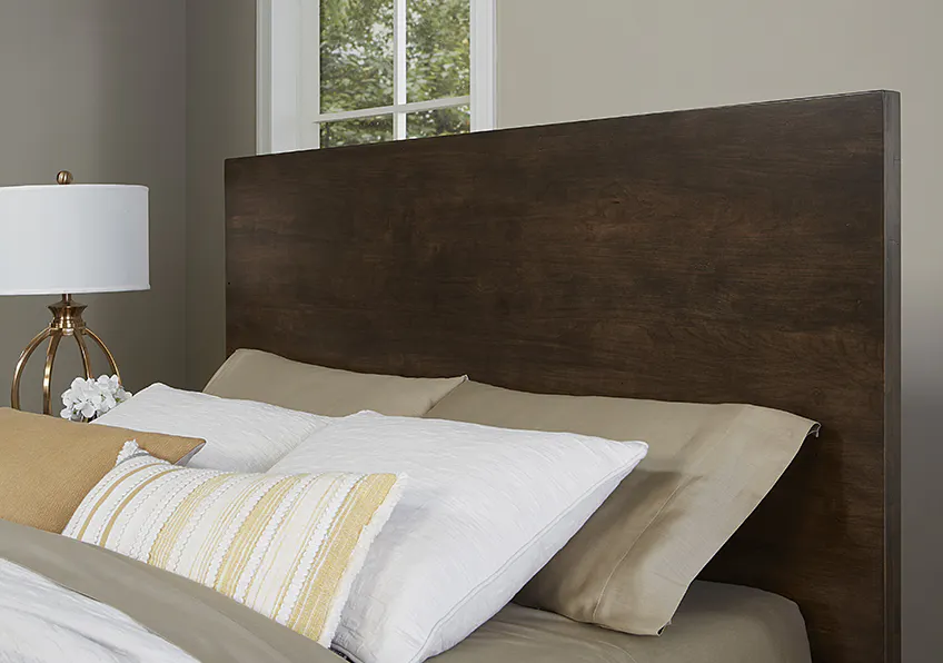 Artisan and Post 150-669-966-933-MS2 Crafted Cherry Ben's King Plank Bed Dark Cherry Finish Artisan and Post 150-669-966-933-MS2 Crafted Cherry Ben's King Plank Bed Dark Cherry Finish
