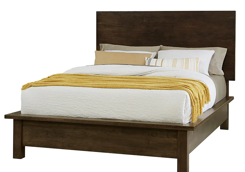 Artisan and Post 150-669-776-733-MS2 Crafted Cherry Ben’s King Terrace Bed Dark Cherry Finish