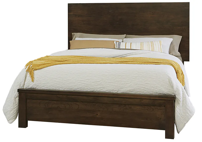 Artisan and Post 150-669-966-944-MS2 Crafted Cherry Ben’s California King Plank Bed Dark Cherry Finish