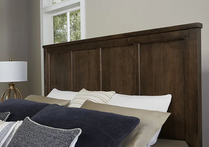 Artisan and Post 150-668-866-944-MS2 Crafted Cherry Ben's California King Six Panel Bed Dark Cherry Finish Artisan and Post 150-668-866-944-MS2 Crafted Cherry Ben's California King Six Panel Bed Dark Cherry Finish