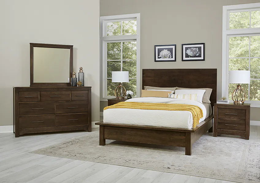 Artisan and Post 150-669-776-733-MS2 Crafted Cherry Ben's King Terrace Bed Dark Cherry Finish Artisan and Post 150-669-776-733-MS2 Crafted Cherry Ben's King Terrace Bed Dark Cherry Finish