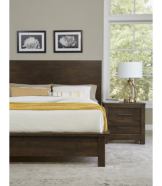 Artisan and Post 150-669-776-733-MS2 Crafted Cherry Ben's King Terrace Bed Dark Cherry Finish Artisan and Post 150-669-776-733-MS2 Crafted Cherry Ben's King Terrace Bed Dark Cherry Finish