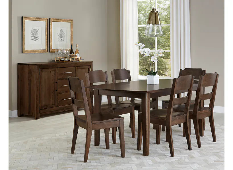 Artisan and Post 150-072 Crafted Cherry 72 Inch Surfboard Table Dark Cherry Finish Artisan and Post 150-072 Crafted Cherry 72 Inch Surfboard Table Dark Cherry Finish