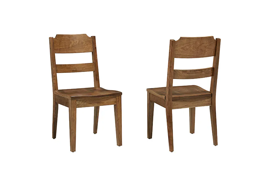 Artisan and Post 151-010 Crafted Cherry Ladderback Side Chair Medium Cherry Finish