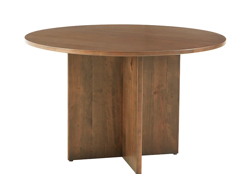 Artisan and Post 151-048-148 Crafted Cherry 48 Inch Round Table with Wood Base Medium Cherry Finish