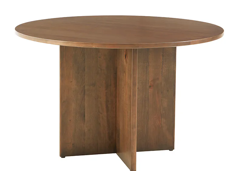 Artisan and Post 151-048-148 Crafted Cherry 48 Inch Round Table with Wood Base Medium Cherry Finish Artisan and Post 151-048-148 Crafted Cherry 48 Inch Round Table with Wood Base Medium Cherry Finish