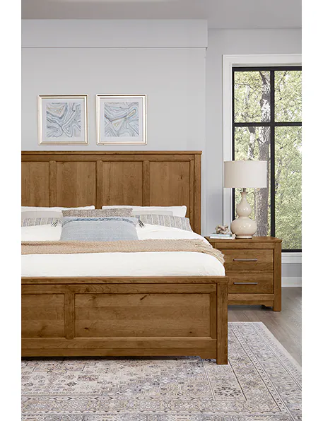 Artisan and Post 151-668-866-933-MS2 Crafted Cherry King Six Panel Bed Medium Cherry Finish Artisan and Post 151-668-866-933-MS2 Crafted Cherry King Six Panel Bed Medium Cherry Finish