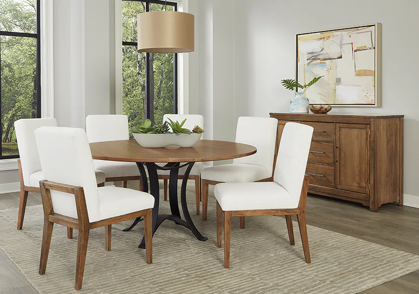 Artisan and Post 151-030A Crafted Cherry Upholstered Side Chair Medium Cherry Finish Artisan and Post 151-030A Crafted Cherry Upholstered Side Chair Medium Cherry Finish